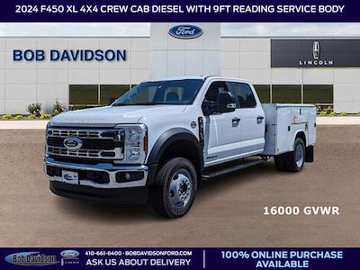 2024 Ford F-450 Crew Cab DRW 4x4, Reading Classic II Steel Service Truck for sale #20257 - photo 1