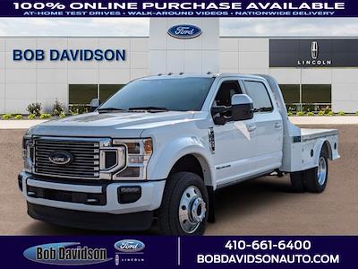 Used 2020 Ford F-450 Platinum Crew Cab 4x4, Flatbed Truck for sale #P9722 - photo 1
