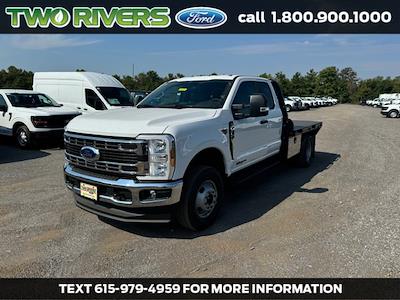 New 2024 Ford F-350 Super Cab 4WD, 9' 6" Blue Ridge Manufacturing Rodeo Flatbed Truck for sale #32755 - photo 1