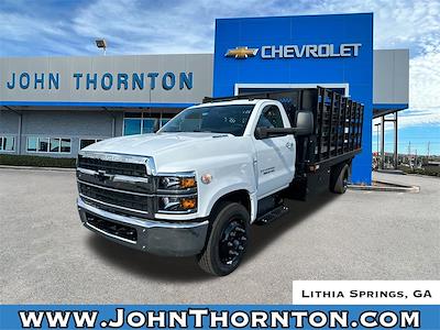 2024 Chevrolet Silverado 5500 Regular Cab DRW 2WD, Monroe Truck Equipment Versa-Line Stake Body Stake Bed for sale #241121 - photo 1