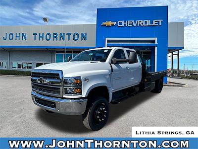 New 2024 Chevrolet Silverado 5500 Work Truck Crew Cab 4WD, Flatbed Truck for sale #241405 - photo 1