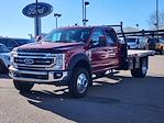 Used 2022 Ford F-550 Lariat Crew Cab 4x4, Flatbed Truck for sale #FU41962 - photo 3