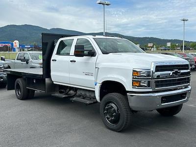 2023 Chevrolet Silverado 5500 Crew Cab DRW 4WD, Harbor Black Boss Flatbed Truck for sale #NN11200 - photo 1