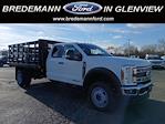 New 2024 Ford F-450 XL Super Cab 4WD, 12' Monroe Truck Equipment Versa-Line Platform Body Stake Bed for sale #F43794 - photo 1