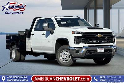 New 2024 Chevrolet Silverado 3500 Work Truck Crew Cab 4WD, Flatbed Truck for sale #T241386 - photo 1