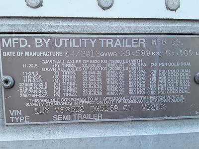 Used 2013 Utility Trailer VS2DC 53/162/102 53' Dry Van Trailer #473140 for sale #473140 - photo 11