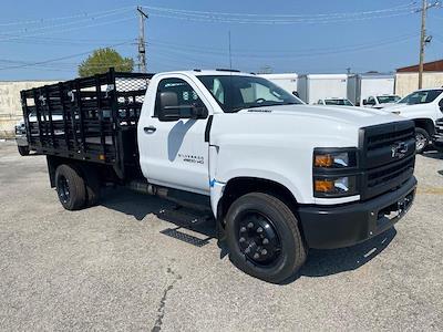 New 2024 Chevrolet Silverado 4500 Work Truck Regular Cab 2WD, 12' Bedrock Limestone Series Stake Bed for sale #M240522 - photo 1