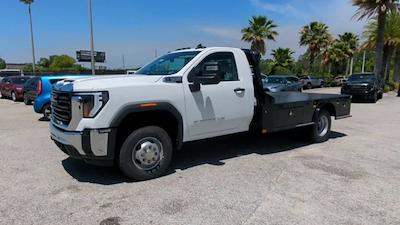New 2024 GMC Sierra 3500 Pro Regular Cab 4WD, Flatbed Truck for sale #F4340700 - photo 1