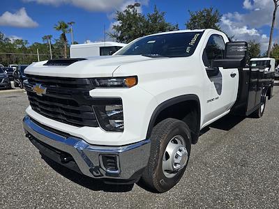 2024 Chevrolet Silverado 3500 Regular Cab 4WD, Bedrock Flatbed Truck for sale #F4141212 - photo 1