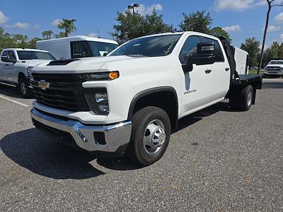 New 2024 Chevrolet Silverado 3500 Work Truck Crew Cab 4WD, Bedrock Flatbed Truck for sale #F4141746 - photo 1