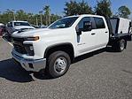 New 2024 Chevrolet Silverado 3500 Work Truck Crew Cab 4WD, Bedrock Flatbed Truck for sale #F4141750 - photo 1