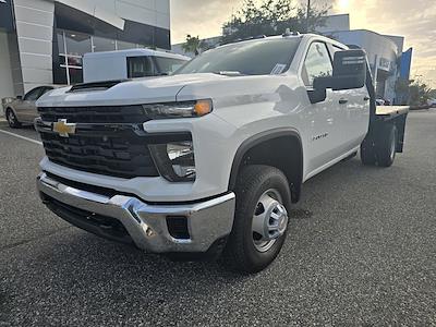 New 2024 Chevrolet Silverado 3500 Work Truck Crew Cab 4WD, 9' 6" Knapheide PGTB Utility Gooseneck Flatbed Truck for sale #F4142010 - photo 1