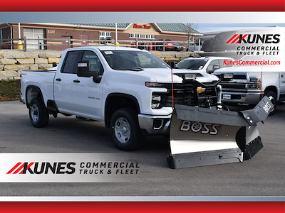 New 2024 Chevrolet Silverado 2500 Work Truck Double Cab 4x4, BOSS DXT Plows Plow Truck for sale #02T1207 - photo 1