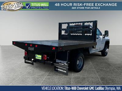 New 2024 Chevrolet Silverado 3500 Work Truck Regular Cab 4WD, Knapheide Value-Master X Flatbed Truck for sale #41431 - photo 2