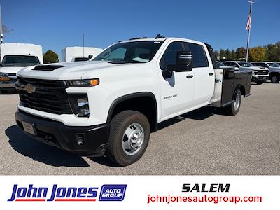 New 2024 Chevrolet Silverado 3500 Work Truck Crew Cab 4x4, 9' 4" CM Truck Beds TM Deluxe Flatbed Truck for sale #S10069R - photo 1