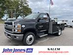 New 2023 Chevrolet Silverado 5500 1LT Regular Cab 4x2, 9' 4" CM Truck Beds TM Deluxe Flatbed Truck for sale #S2980P - photo 1