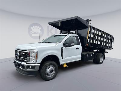 New 2024 Ford F-350 XL Regular Cab 4x4, PJ's Landscape Dump Stake Bed for sale #00240495 - photo 1