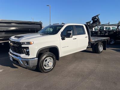 New 2024 Chevrolet Silverado 3500 Work Truck Crew Cab 4x4, CM Truck Beds RD Model Flatbed Truck for sale #RF435551 - photo 1