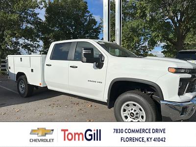 New 2024 Chevrolet Silverado 3500 Work Truck Crew Cab 4x4, 8' 2" Reading Classic II Steel Service Truck for sale #34999N - photo 1