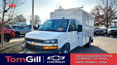 New 2024 Chevrolet Express 3500 Work Van Regular Cab RWD, 11' Reading Aluminum CSV Service Utility Van for sale #35678N - photo 1