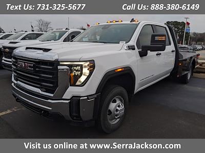 New 2025 GMC Sierra 3500 Pro Crew Cab RWD, 9' 4" CM Truck Beds SK Model Flatbed Truck for sale #25T36504 - photo 1