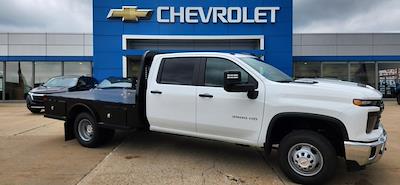 New 2024 Chevrolet Silverado 3500 Work Truck Crew Cab 4x4, 9' 10" Knapheide PGTC Gooseneck Flatbed Truck for sale #3007 - photo 1