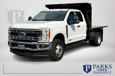 2023 Ford F-350 Super Cab DRW 4x4, PJ's Platform Body Flatbed Truck for sale #FH2043 - photo 1