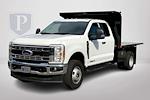 2023 Ford F-350 Super Cab DRW 4x4, PJ's Platform Body Flatbed Truck for sale #FH2043 - photo 3
