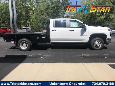 New 2024 Chevrolet Silverado 3500 Work Truck Crew Cab 4WD, 9' 6" Knapheide PGTB Utility Gooseneck Flatbed Truck for sale #C24V275 - photo 1