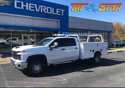 New 2024 Chevrolet Silverado 3500 Work Truck Crew Cab 4WD, 9' Knapheide Steel Service Body Service Truck for sale #C24V385 - photo 1