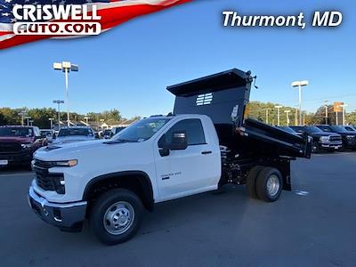 New 2024 Chevrolet Silverado 3500 Work Truck Regular Cab 4WD, 9' Dejana Truck & Utility Equipment DynaPro Dump Body Dump Truck for sale #Q240607 - photo 1