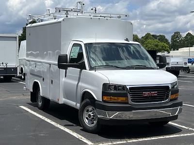 2024 GMC Savana 3500 with Reading Service Utility Van Body with Fold Down Ladder Racks for sale #CR20855 - photo 1