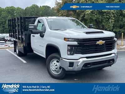 New 2024 Chevrolet Silverado 3500 Work Truck Regular Cab 4WD, CM Truck Beds Stake Bed for sale #CR54989 - photo 1