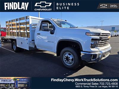 New 2025 Chevrolet Silverado 3500 Work Truck Regular Cab RWD, 12' Royal Truck Body Stake Bed for sale #135830 - photo 1