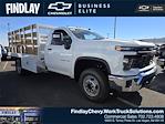 New 2025 Chevrolet Silverado 3500 Work Truck Regular Cab RWD, 12' Royal Truck Body Stake Bed for sale #137685 - photo 1