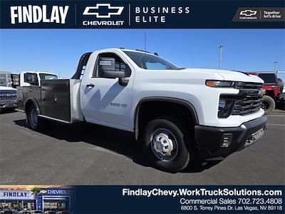 2024 Chevrolet Silverado 3500 Regular Cab RWD, CM Truck Beds TM Deluxe Flatbed Truck for sale #330188 - photo 1