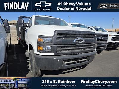 New 2023 Chevrolet Silverado 5500 Work Truck Regular Cab RWD, 16' Morgan Truck Body Prostake Platform Body Stake Bed for sale #618432 - photo 1