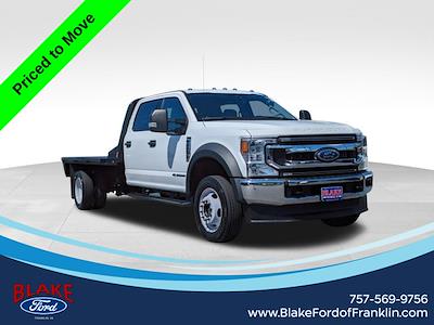 2021 Ford F-450 Crew Cab DRW 4x4, Flatbed Truck #WHD03439 - photo 1
