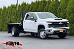 New 2024 Chevrolet Silverado 3500 Work Truck Crew Cab 4WD, 9' 5" Knapheide Value-Master X Flatbed Truck for sale #26280 - photo 1