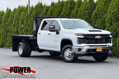 New 2024 Chevrolet Silverado 3500 Work Truck Crew Cab 4WD, 9' 5" Knapheide Value-Master X Flatbed Truck for sale #26307 - photo 1