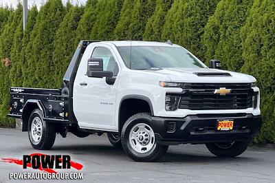 New 2024 Chevrolet Silverado 2500 Work Truck Regular Cab 2WD, Bradford Built Steel 4-Box Flatbed Truck for sale #26510 - photo 1