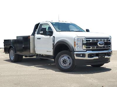 New 2024 Ford F-550 XL Regular Cab 4x4, CM Truck Beds TM Deluxe Flatbed Truck for sale #RDA11379 - photo 1