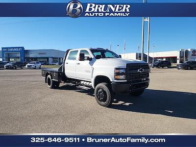 New 2024 Chevrolet Silverado 5500 LT Crew Cab 4WD, 9' 4" CM Truck Beds SK Model Flatbed Truck for sale #244447 - photo 1