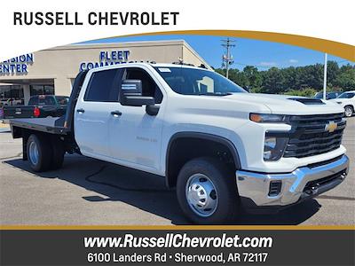 New 2024 Chevrolet Silverado 3500 Work Truck Crew Cab 4WD, CM Truck Beds RD Model Flatbed Truck for sale #24460 - photo 1