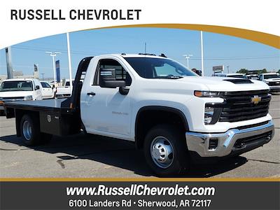 New 2024 Chevrolet Silverado 3500 Work Truck Regular Cab 4WD, 11' 4" CM Truck Beds RD Model Flatbed Truck for sale #24570 - photo 1