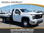 New 2024 Chevrolet Silverado 3500 Work Truck Regular Cab 4WD, 11' 4" CM Truck Beds RD Model Flatbed Truck for sale #24570 - photo 1