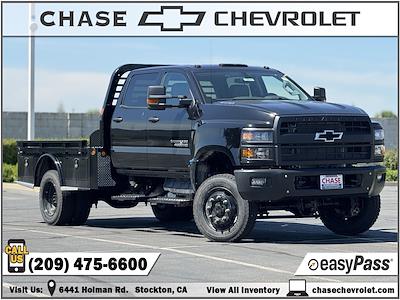 2023 Chevrolet Silverado 5500 Crew Cab DRW 4WD, Monroe Flatbed Truck for sale #23T0951 - photo 1