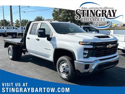 New 2024 Chevrolet Silverado 3500 Work Truck Double Cab 4x4, Flatbed Truck for sale #RF283182 - photo 1