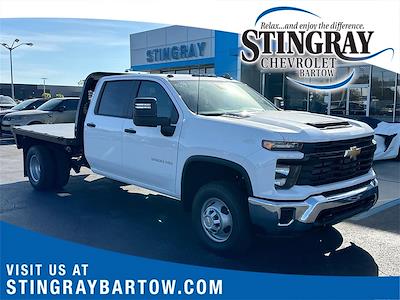 New 2024 Chevrolet Silverado 3500 Work Truck Crew Cab 4x4, 8' 9" Knapheide PGTB Utility Gooseneck Flatbed Truck for sale #RF450763 - photo 1