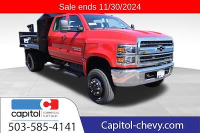 New 2023 Chevrolet Silverado 6500 Work Truck Crew Cab 4WD, Crysteel E-Tipper Dump Truck for sale #M781487 - photo 1